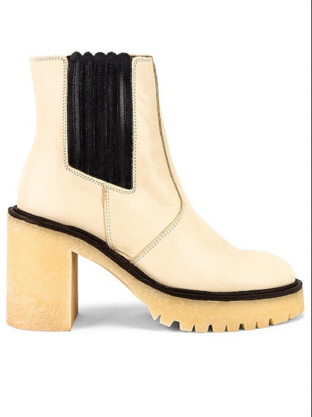 Free People James Chelsea Boots in Bone Leather size 37/7